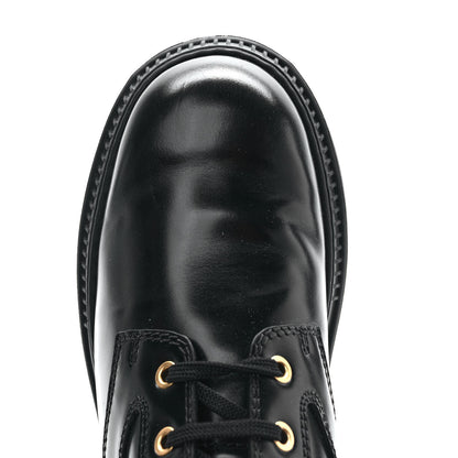 Fendi Vitello Abrasivato Fendigraphy 50mm Biker Boots 39.5 Black 10 of 12