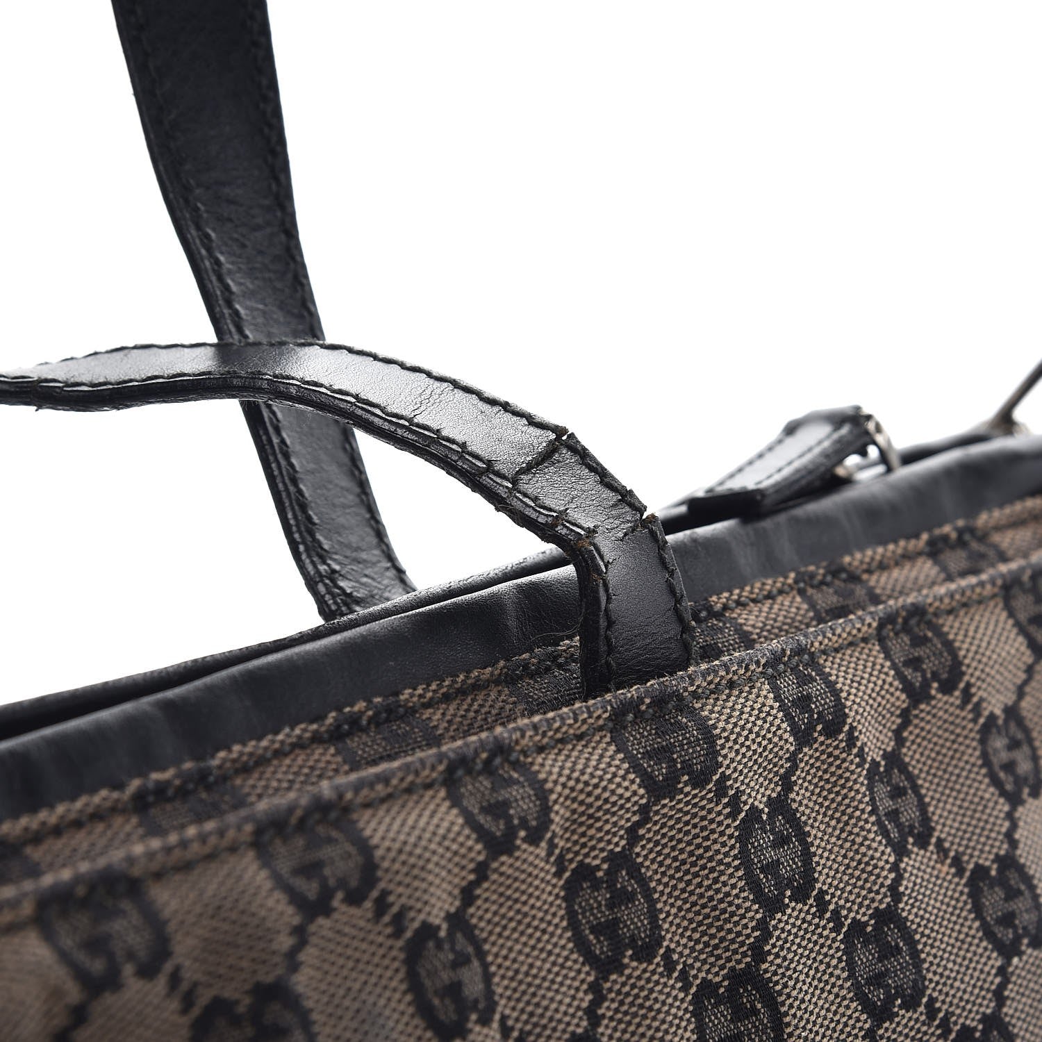 Gucci Monogram Large Laptop Briefcase Black 9 of 14