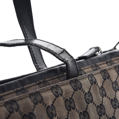 Gucci Monogram Large Laptop Briefcase Black 9 of 14