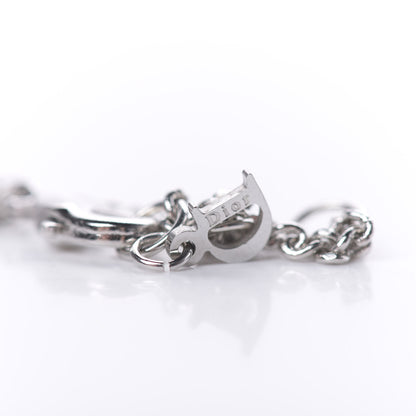 Christian Dior Crystal Buckle Necklace Silver 4 of 5