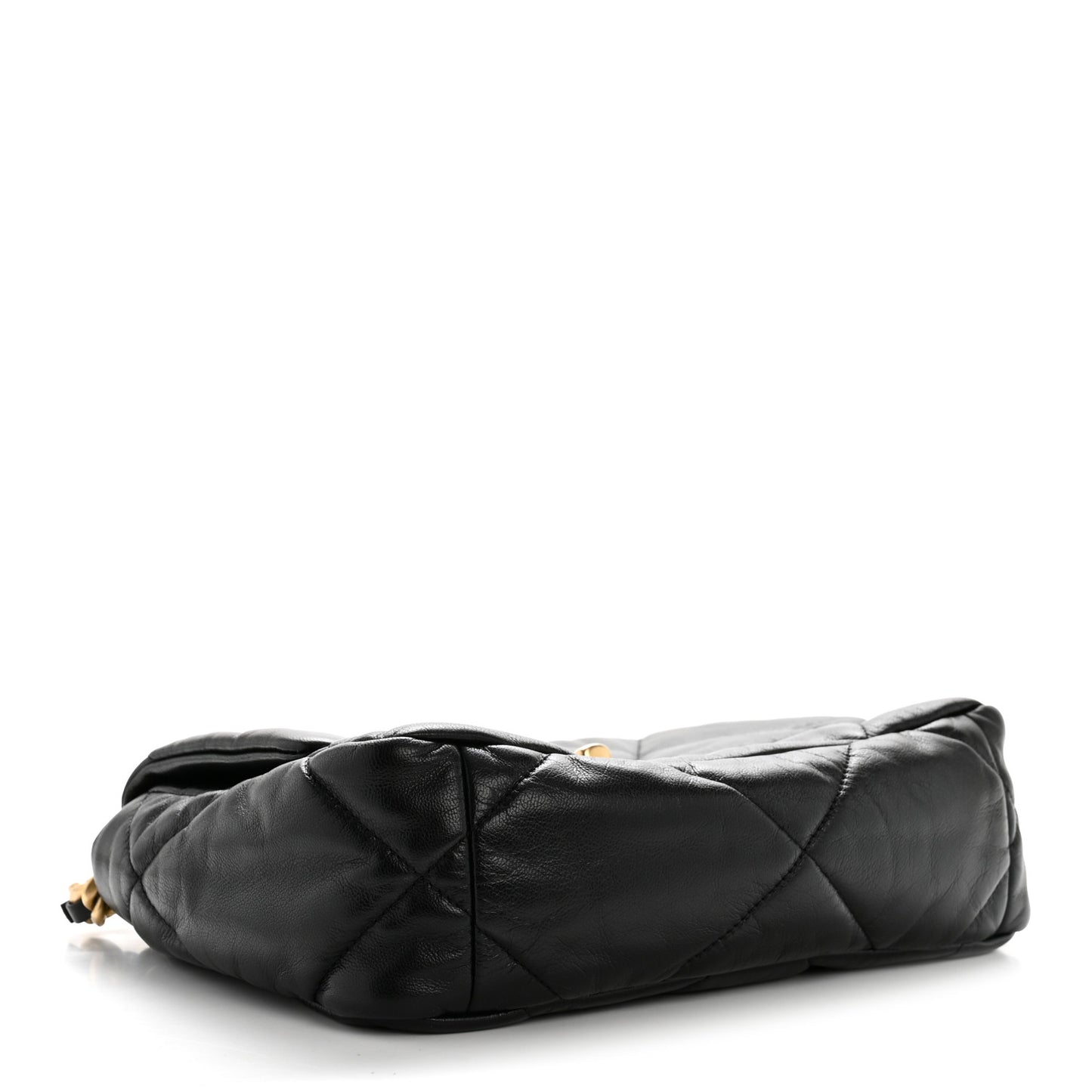 Goatskin Quilted Medium Chanel 19 Flap Black