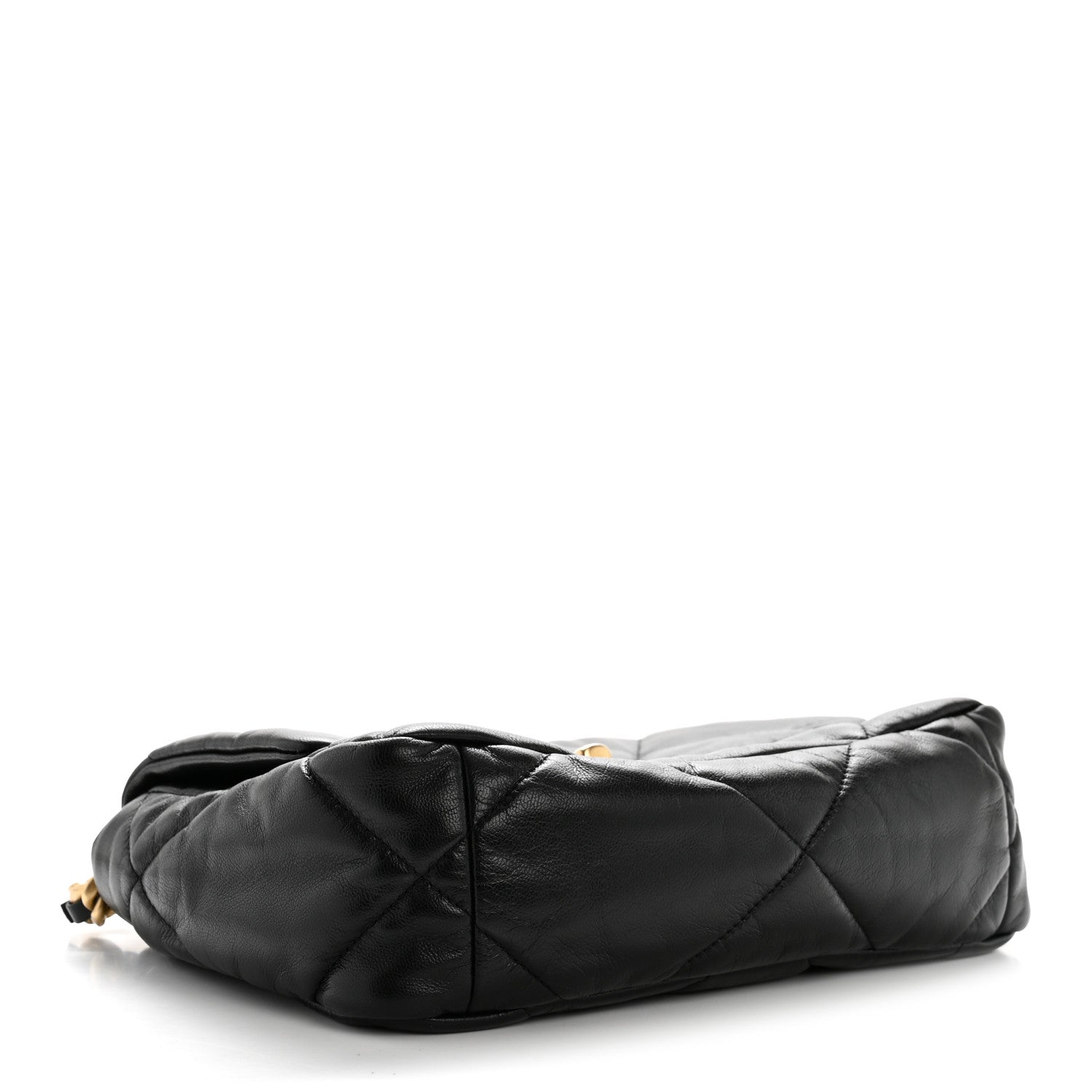 Chanel Goatskin Quilted Medium Chanel 19 Flap Black 4 of 12