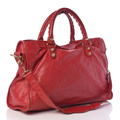 Balenciaga Agneau Giant 12 Gold Hardware City Rouge Cardinal 3 of 12