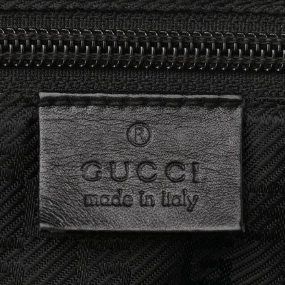 Gucci Canvas Double Buckle Flap Messenger Bag Black 6 of 11