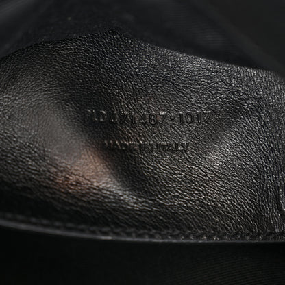 Saint Laurent Grain De Poudre Medium West Hollywood Monogram Fold-Over Black 13 of 22