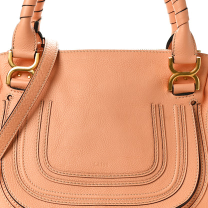 Chloe Calfskin Medium Marcie Satchel Terracotta Pink 8 of 11