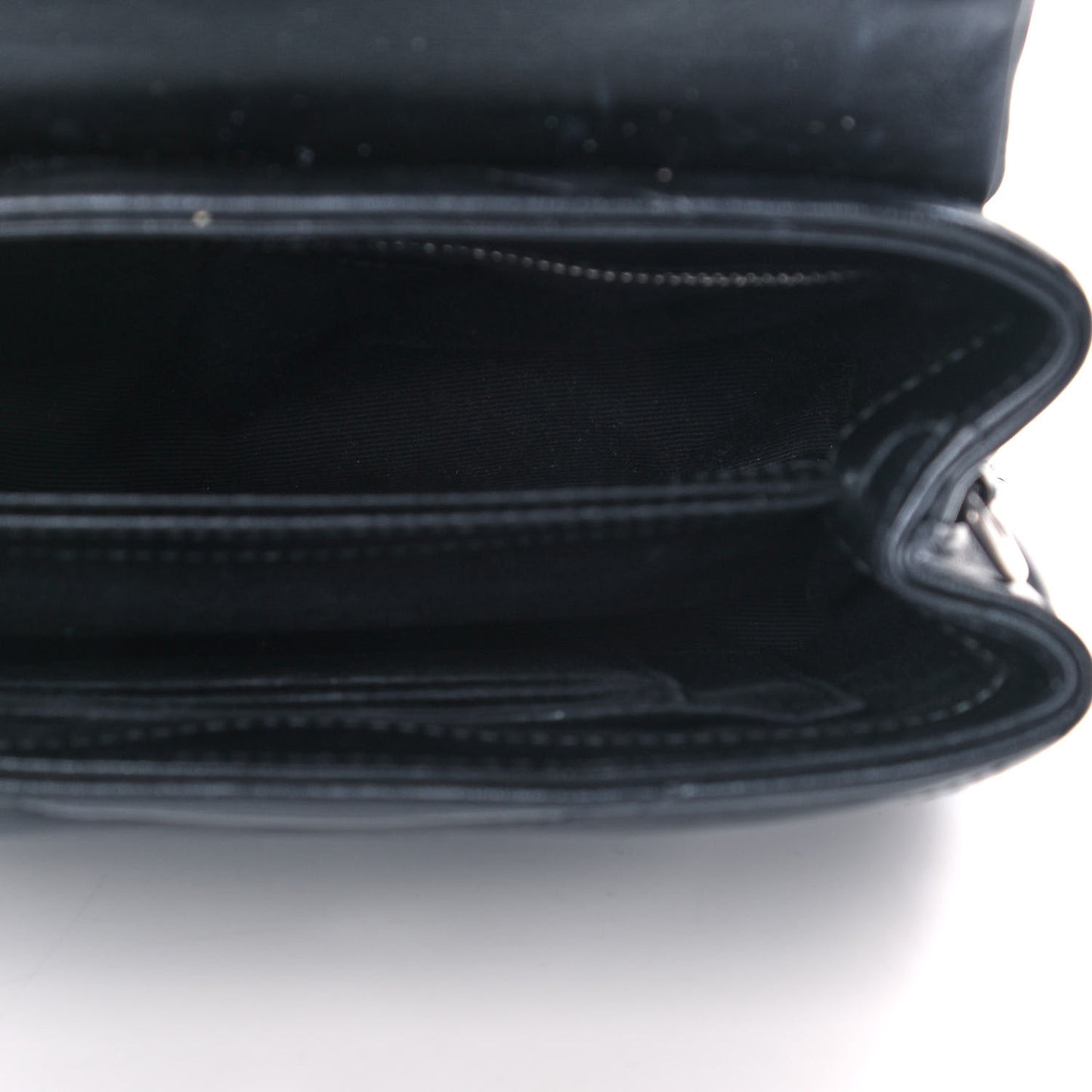 Calfskin Y Quilted Monogram Toy Loulou Crossbody Bag Black