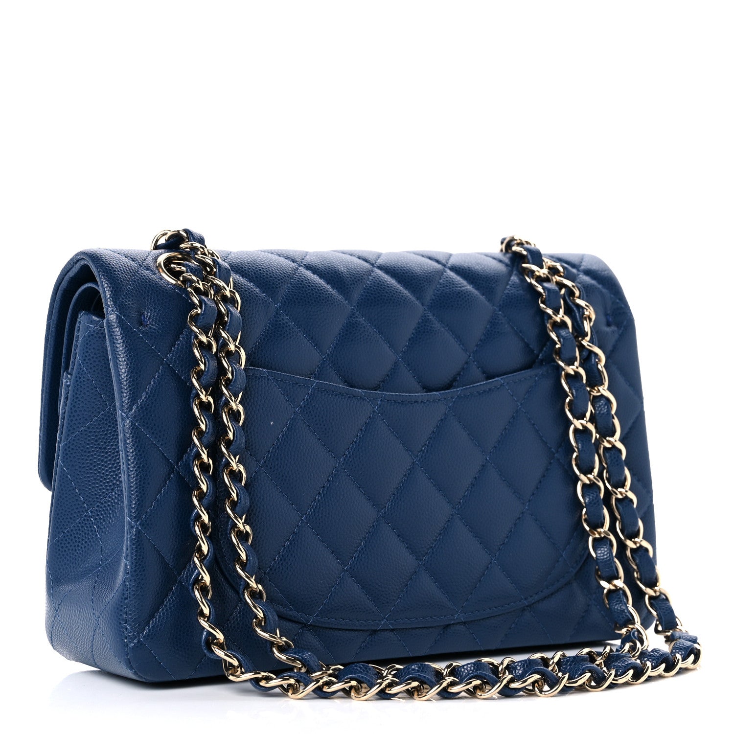 Chanel Caviar Quilted Small Double Flap Navy 3 of 12