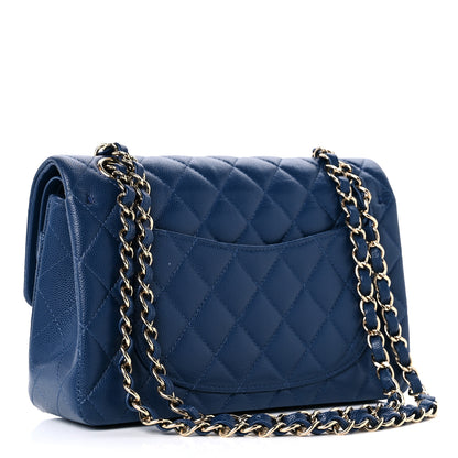 Chanel Caviar Quilted Small Double Flap Navy 3 of 12