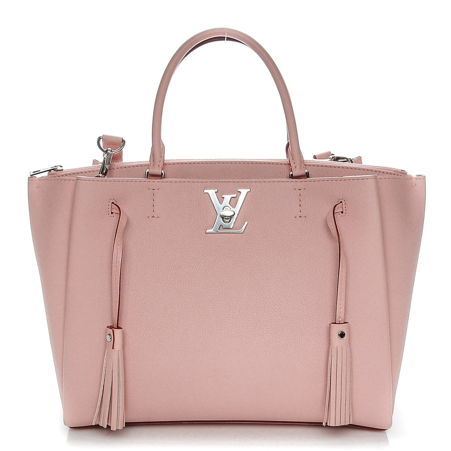 Calfskin Lockmeto Rose Poudre