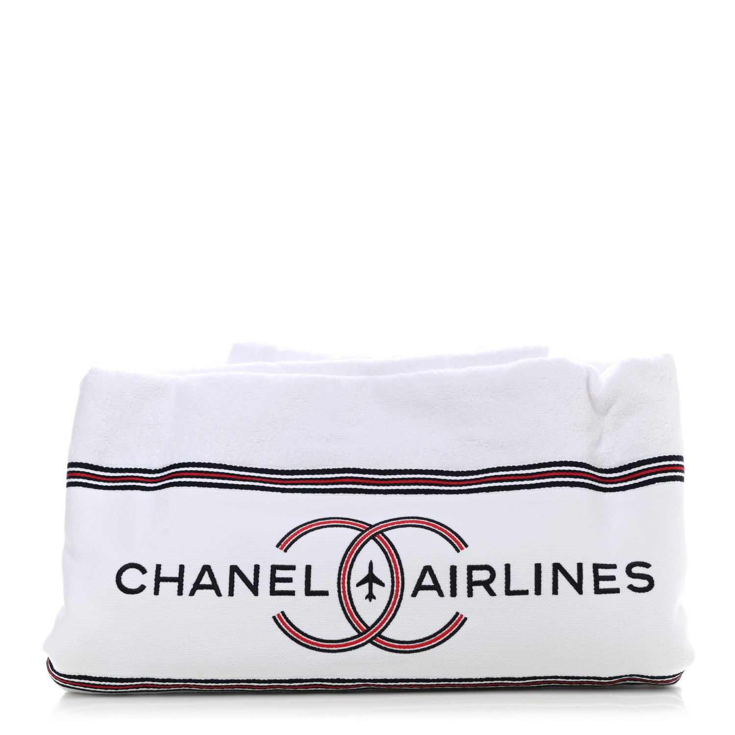 Chanel Reversible Chanel Airlines Tote Silver Navy 9 of 19