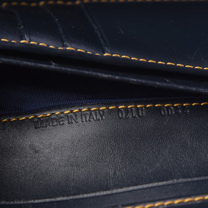 Christian Dior Monogram Saddle Wallet Navy 7 of 8