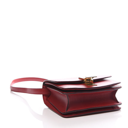Celine Smooth Calfskin Small Classic Box Flap Bag Red 3 of 12