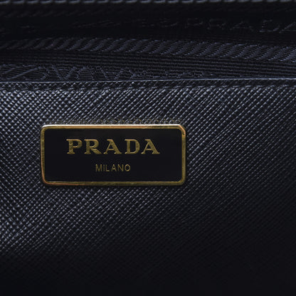 Prada Saffiano Medium Galleria Double Zip Tote Black 8 of 14