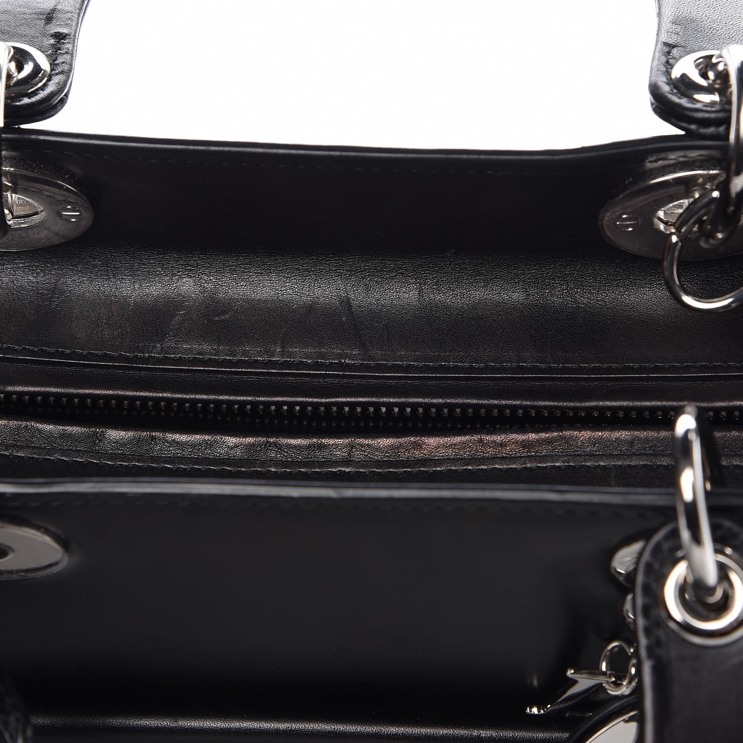 Christian Dior Calfskin Large Lady Dior Pockets Black 10 of 10