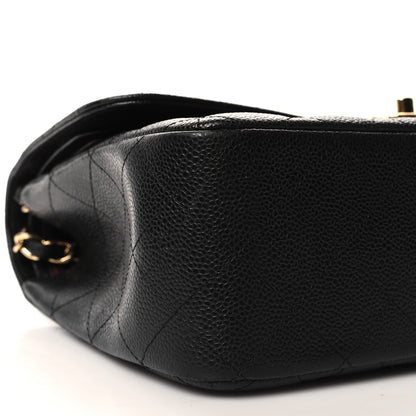 Chanel Caviar Quilted Jumbo Double Flap Black 9 of 13