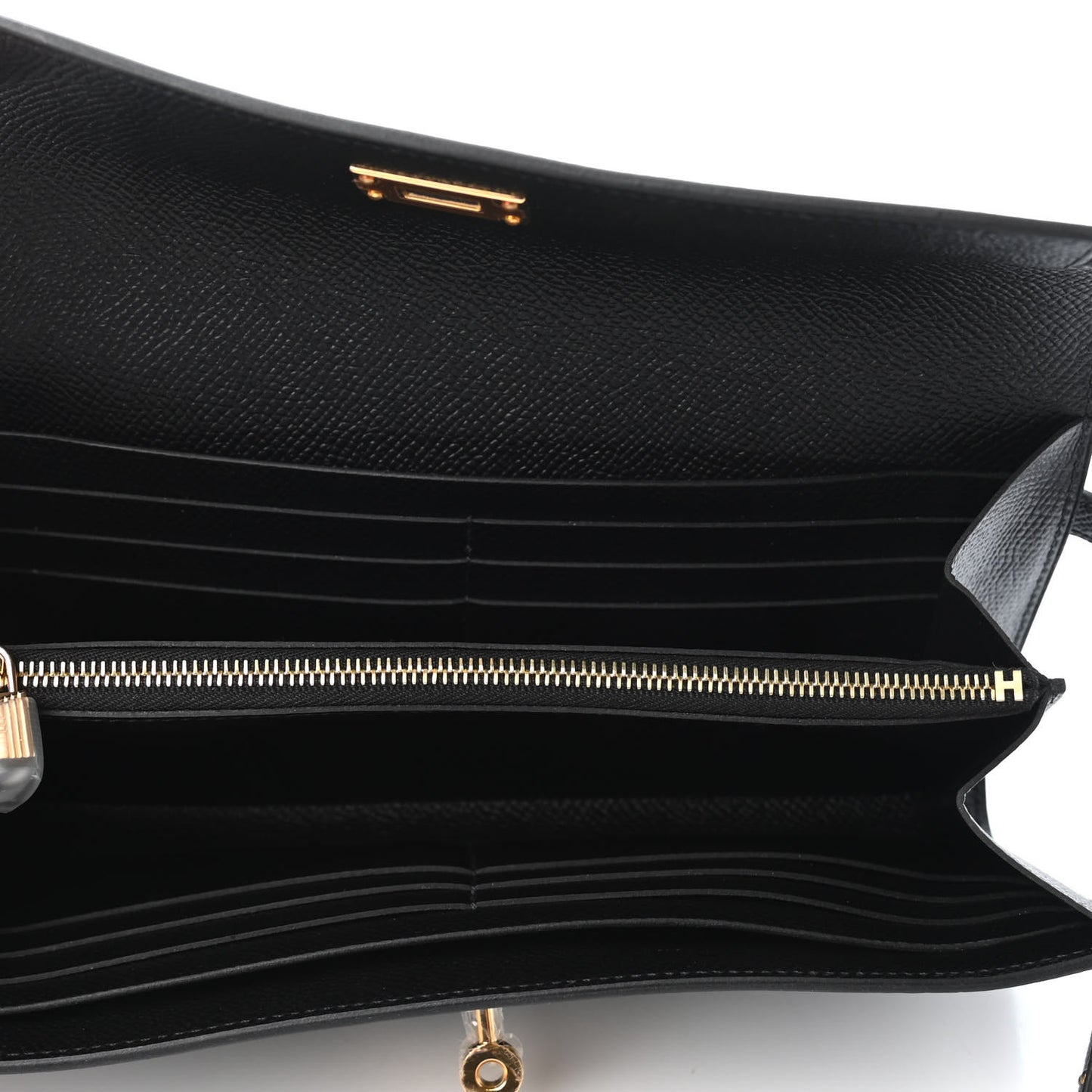 Epsom Kelly Longue Wallet Black