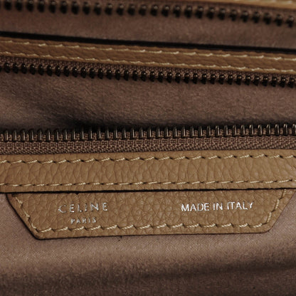 Celine Drummed Calfskin Mini Luggage Dune 6 of 7