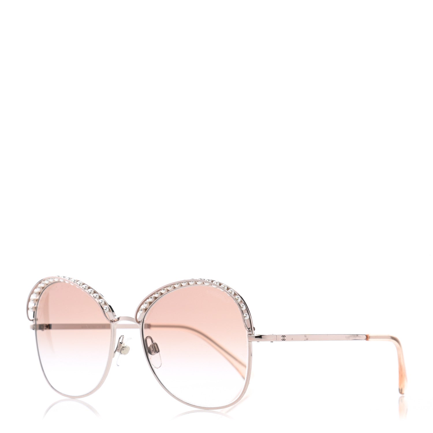 Chanel Pearl Sunglasses 4246-H Pink Gold 1 of 10