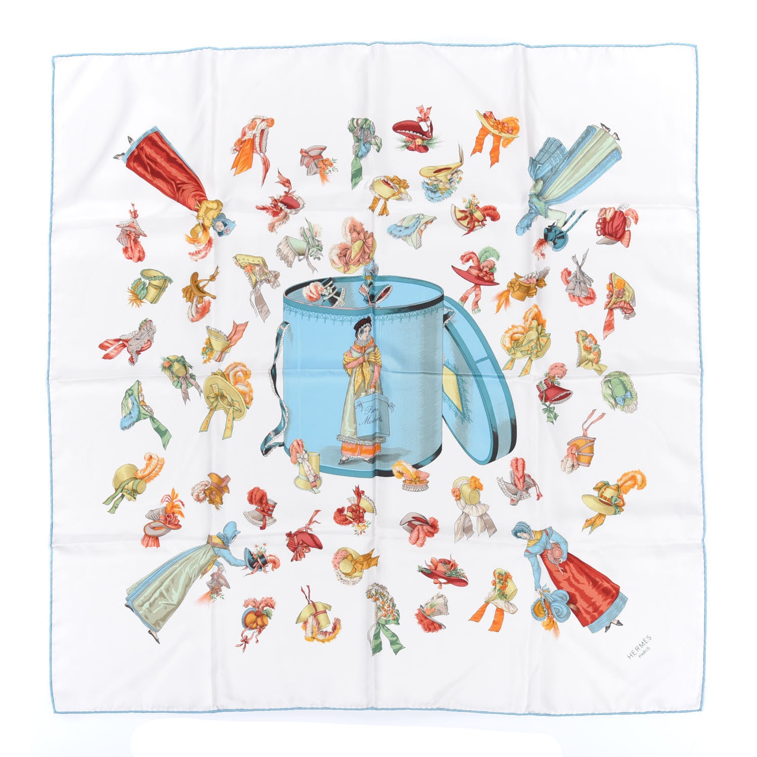 Hermes Silk Paris Modiste Scarf 90 1 of 5