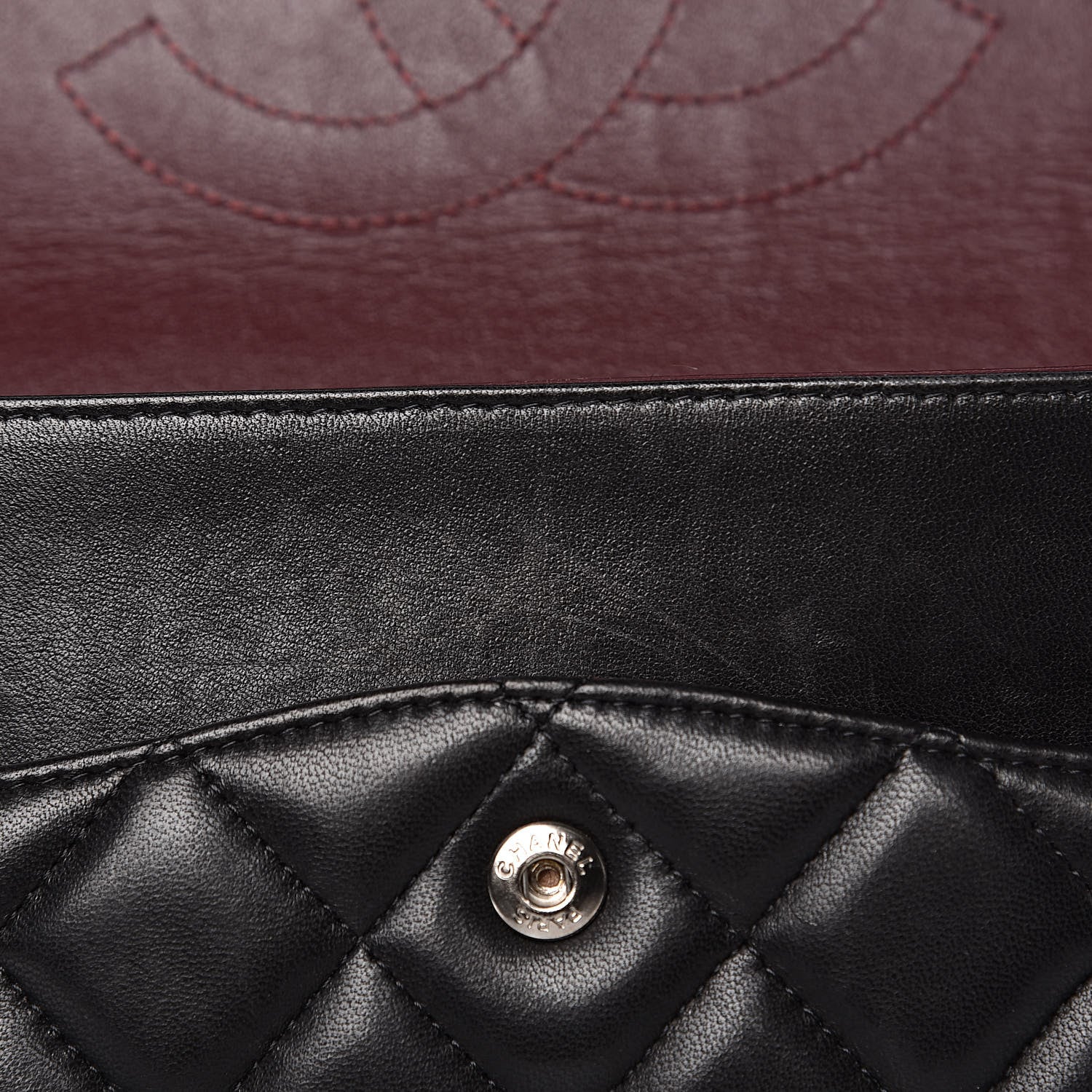 Chanel Lambskin Quilted Maxi Double Flap Black 19 of 20