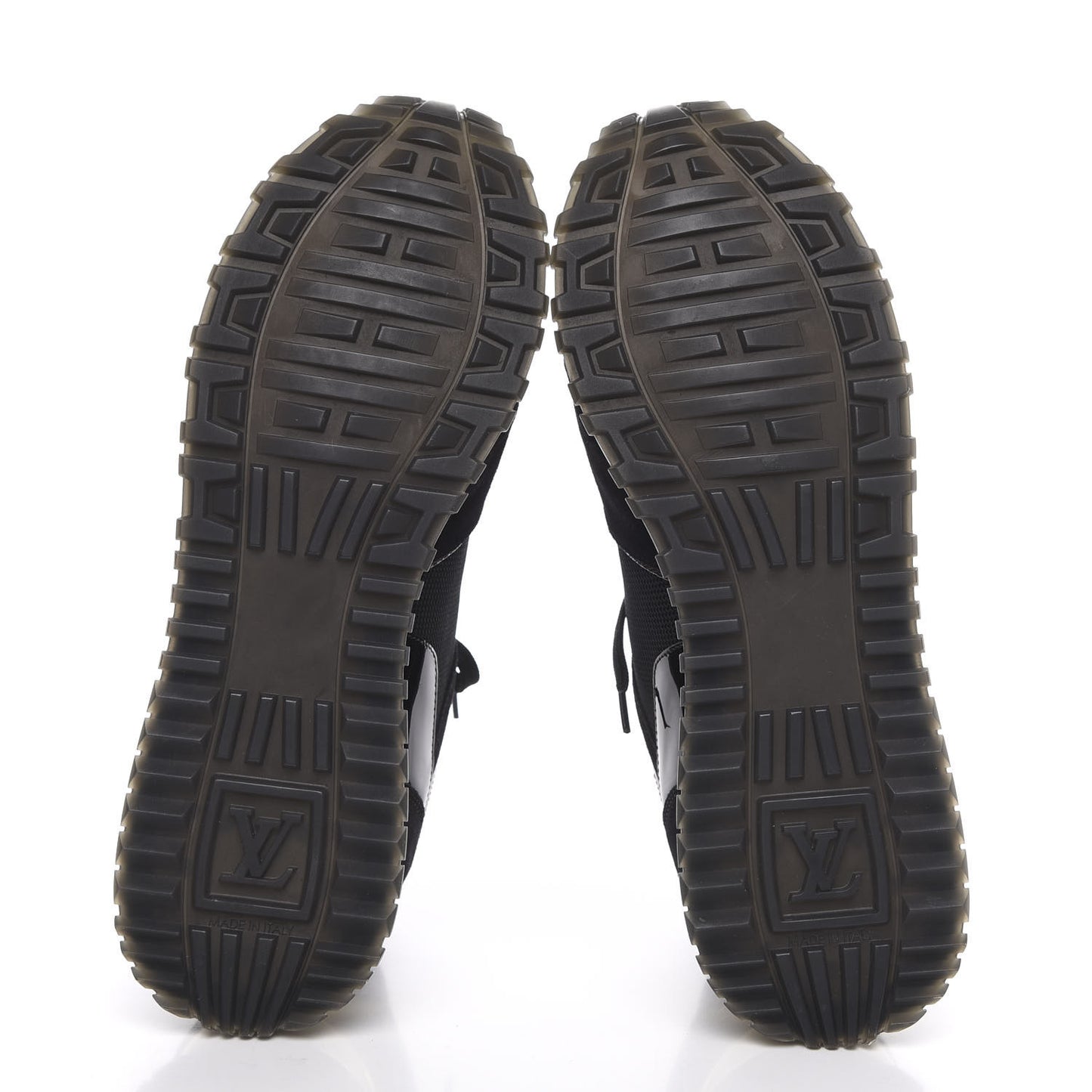 Suede Monogram Run Away Sneakers 40 Black