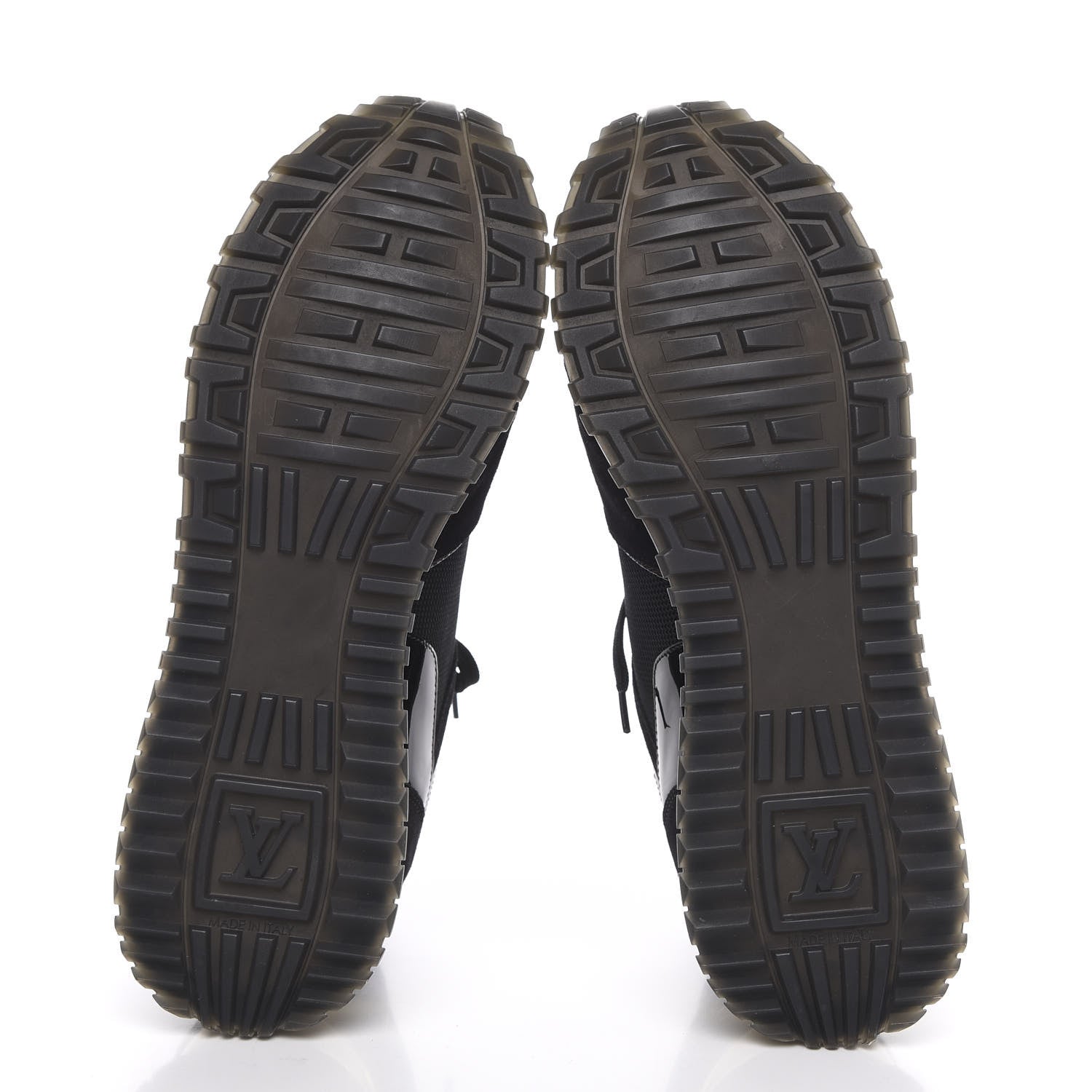 Louis Vuitton Suede Monogram Run Away Sneakers 40 Black 5 of 9