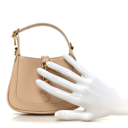 Gucci Boarded Dyana Lux Calfskin Nano Jackie 1961 Hobo Souffle Rose 2 of 10
