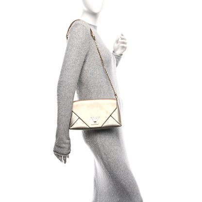 Louis Vuitton Metallic Calfskin Love Note Gold Silver 3 of 11