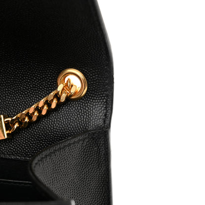 Saint Laurent Grain De Poudre Small Monogram Kate Satchel Black 12 of 14