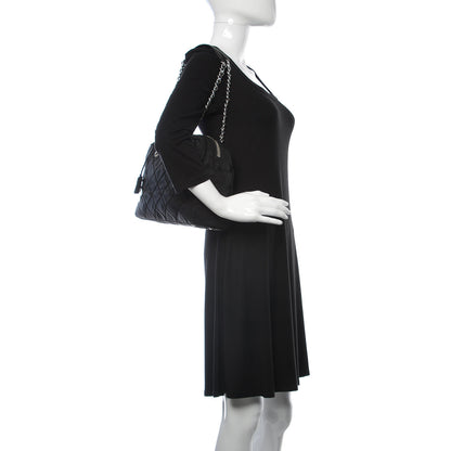 Prada Nylon Tessuto Impuntu Quilted Shoulder Bag Black 2 of 12