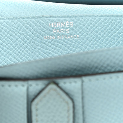 Hermes Epsom Bearn Gusset Wallet Bleu Atoll 6 of 8