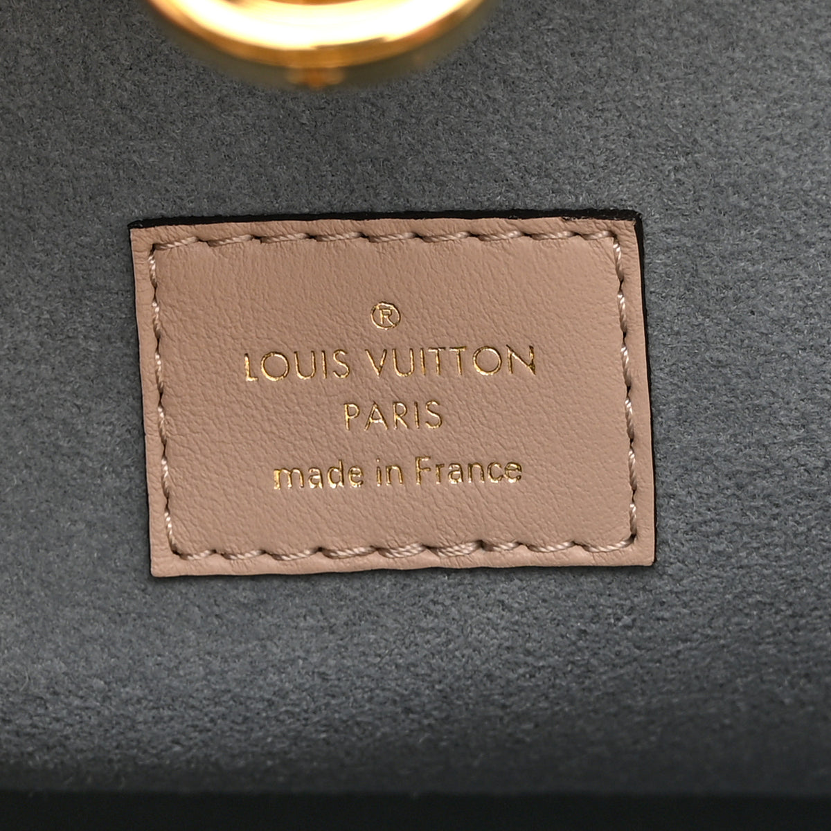 Calfskin Monogram On My Side MM Greige
