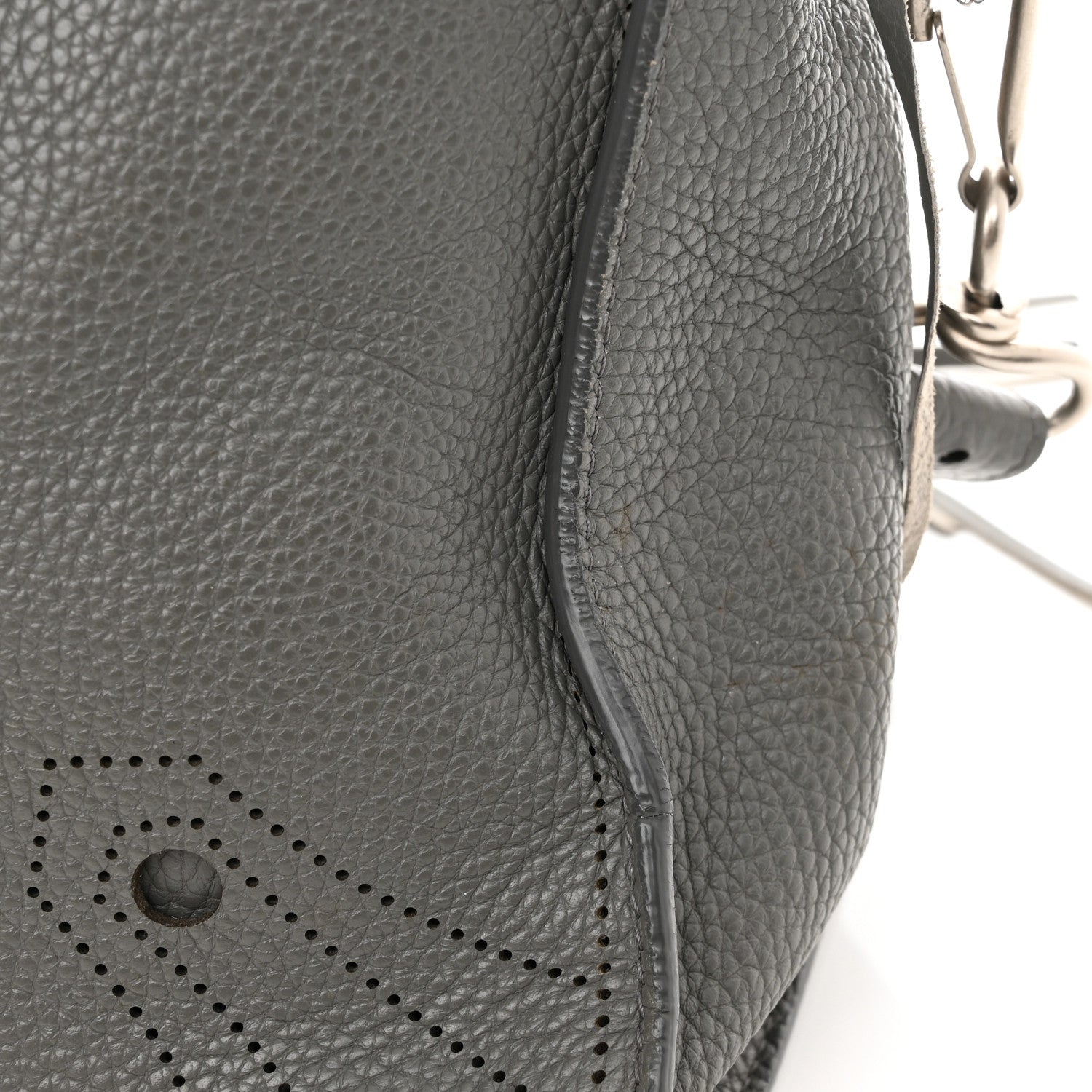 Balenciaga Veau Grana Perforated Blackout Hardware City Gris Acier 14 of 14