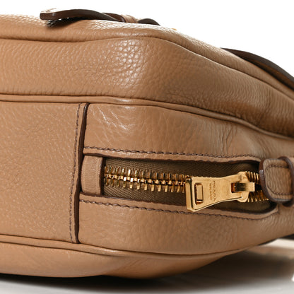 Prada Vitello Daino Push Lock Messenger Bag Noisette 11 of 13