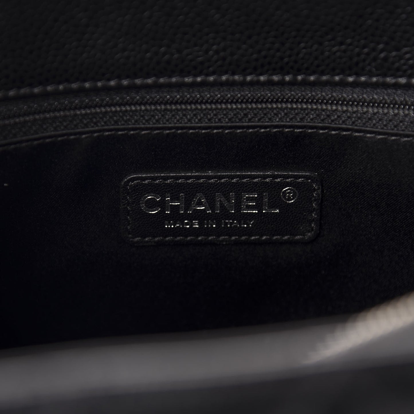 Caviar Quilted Grand Shopping Tote GST Black