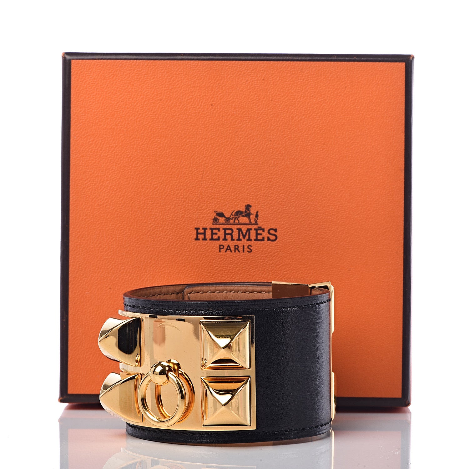 Hermes Box Collier de Chien CDC Bracelet S Black 7 of 7