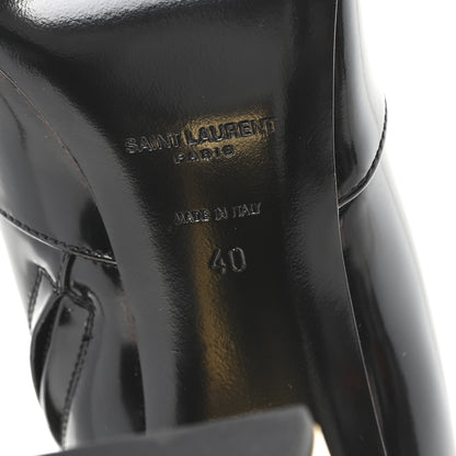 Saint Laurent Vitello Marilyn Auteuil 105 Ankle Zip Boots 40 Black 7 of 9