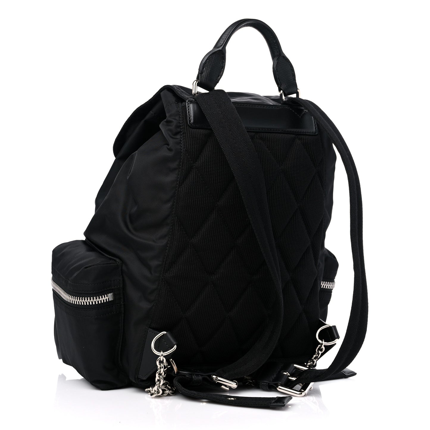 Technical Nylon Rucksack Backpack Black