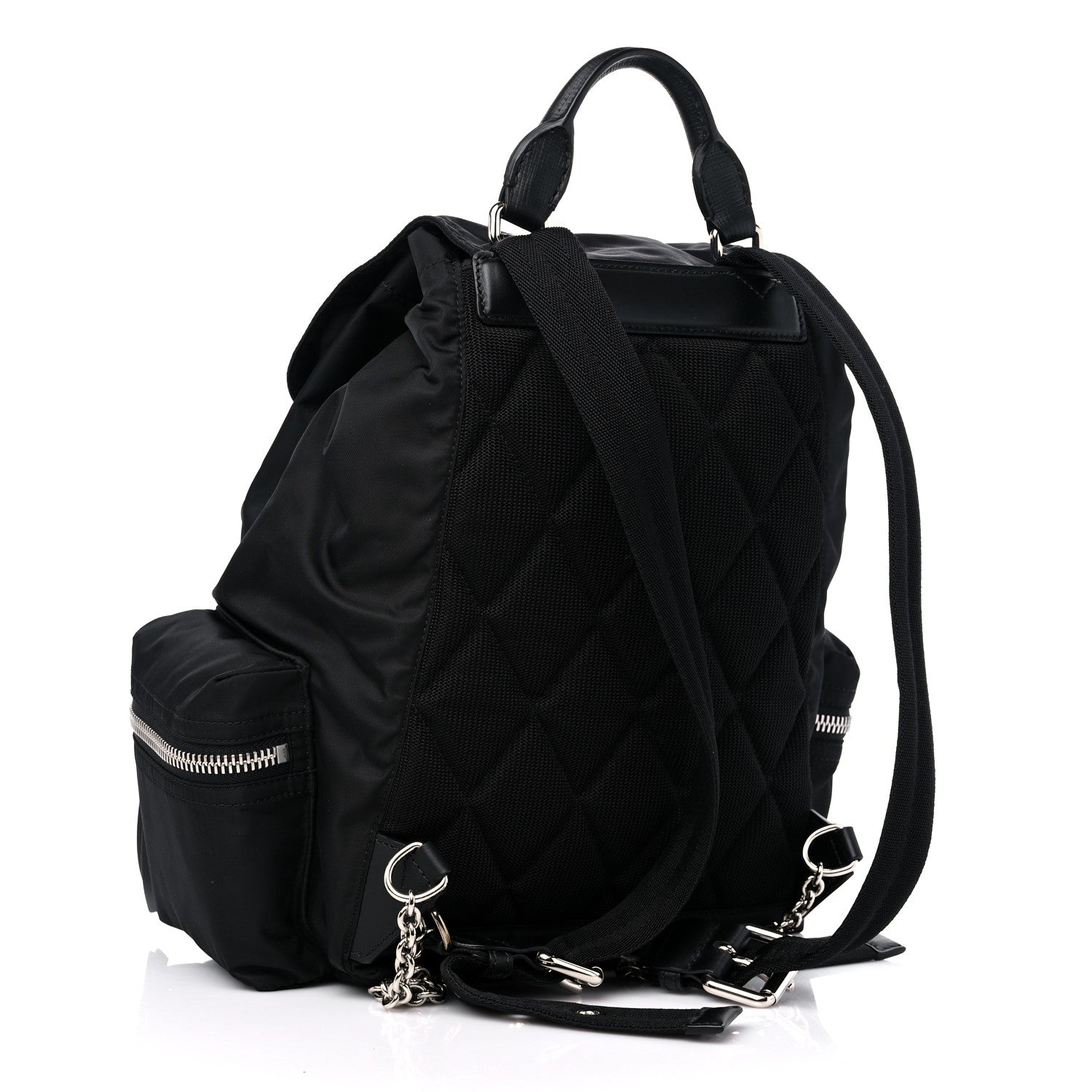 Burberry Technical Nylon Rucksack Backpack Black 3 of 9