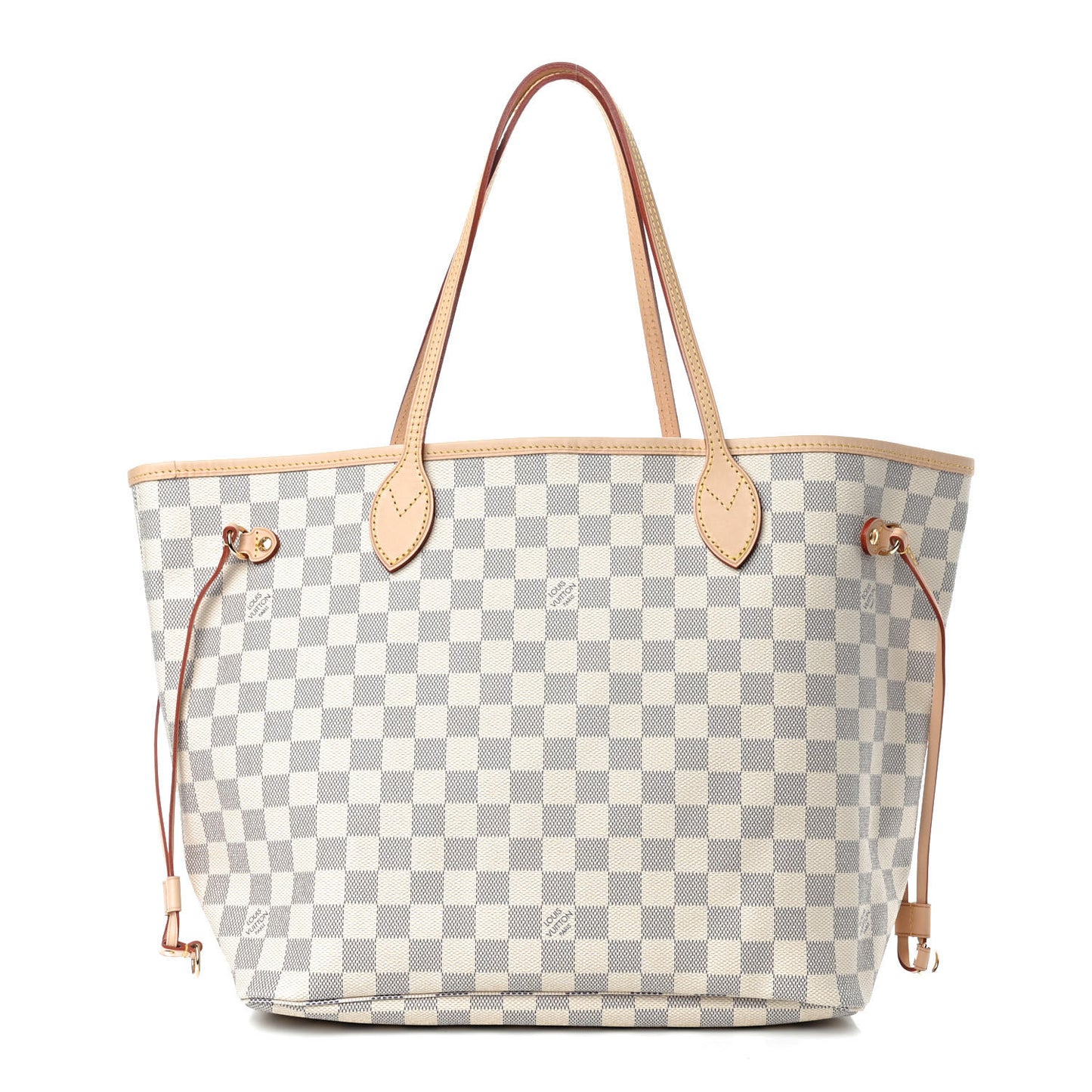 Damier Azur Neo Neverfull MM Rose Ballerine