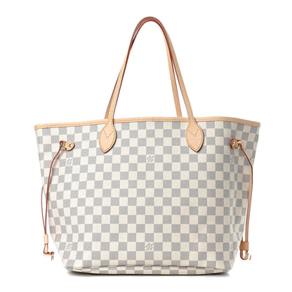 Louis Vuitton Damier Azur Neo Neverfull MM Rose Ballerine 1 of 9
