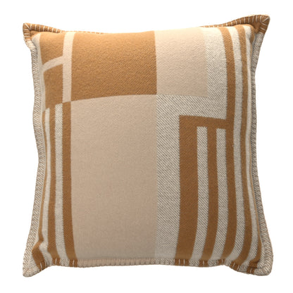 Hermes Wool Cashmere Ithaque Pillow Camel Beige 1 of 3