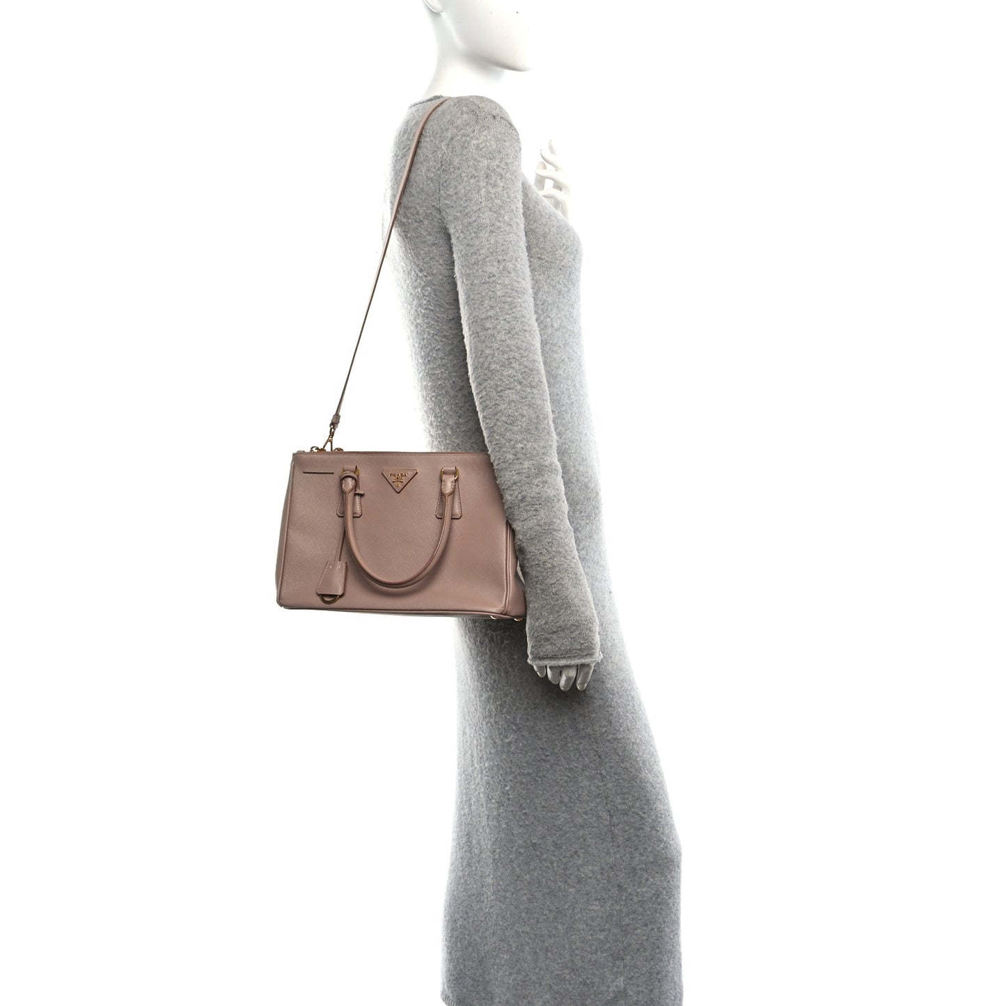 Saffiano Small Galleria Double Zip Tote Cammeo