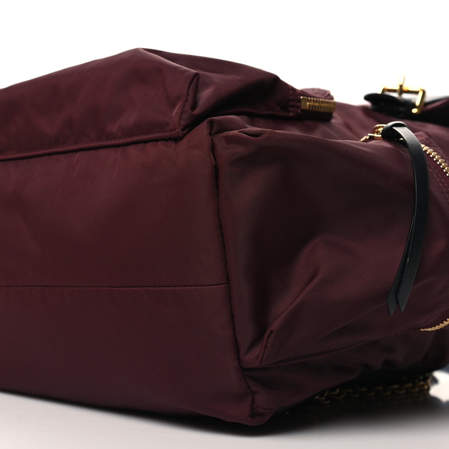 Nylon Large Rucksack Backpack Burgundy Red