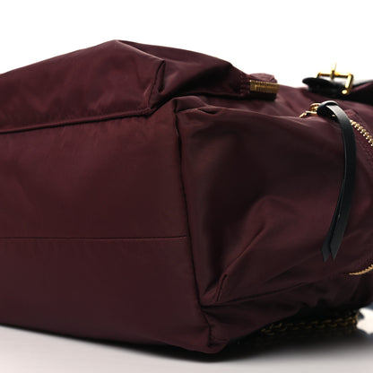 Burberry Nylon Large Rucksack Backpack Burgundy Red 9 of 11