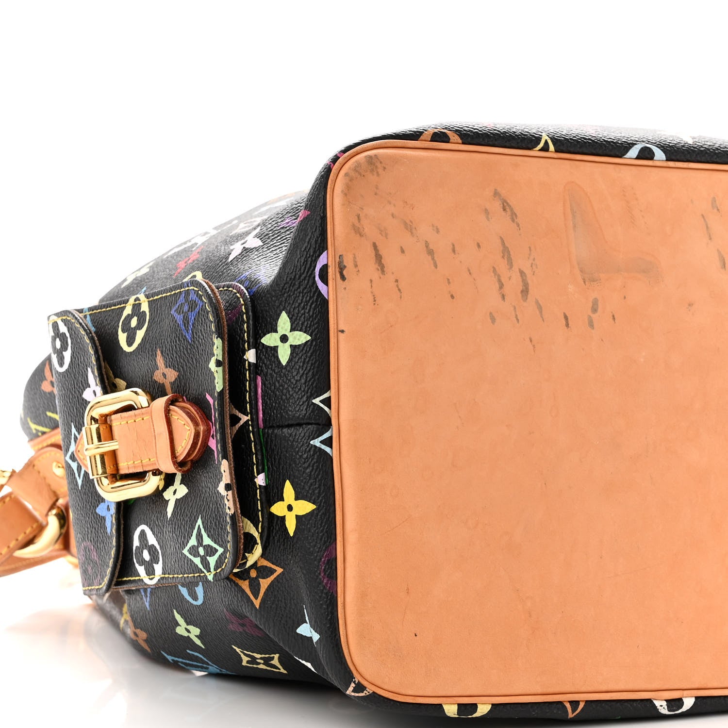 Louis Vuitton Monogram Multicolor Petit Noe Black 8 of 12