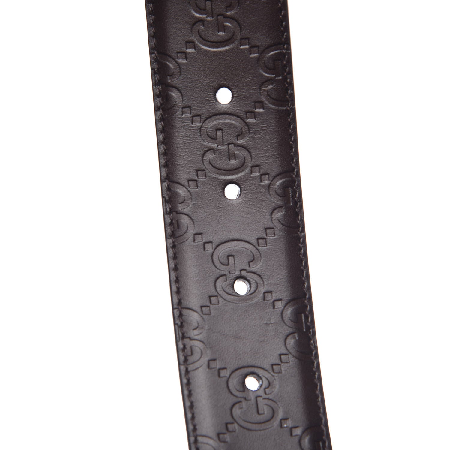 Gucci Guccissima Signature Interlocking G 37mm Belt 100 40 Fondente 6 of 6