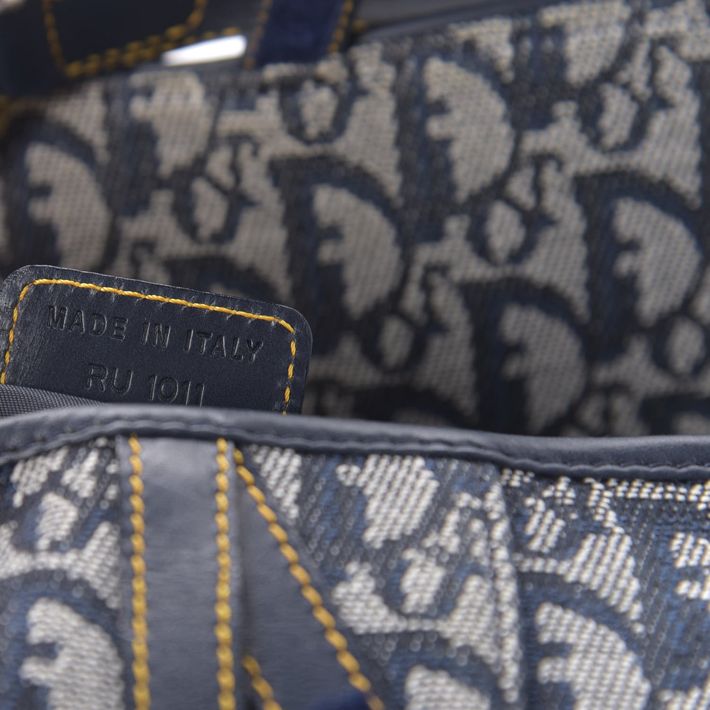 Monogram Saddle Bag Blue