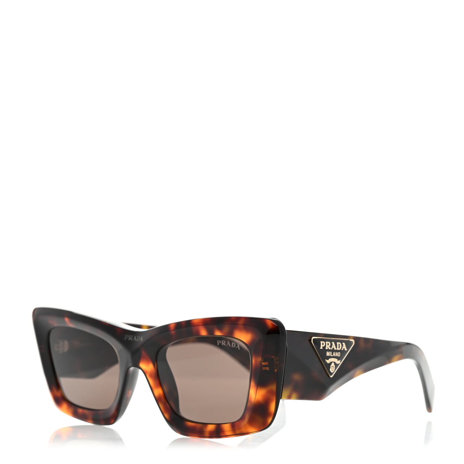 Prada Acetate Symbole Sunglasses SPR 13Z Havana 1 of 8